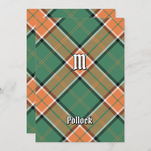 Clan Pollock Tartan Invitation