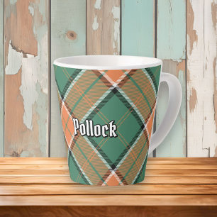 Clan Pollock Tartan Latte Mug