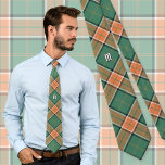 Clan Pollock Tartan Neck Tie<br><div class="desc">Clan Pollock traditional tartan sample swatch with modern colors. Custom monogram.</div>