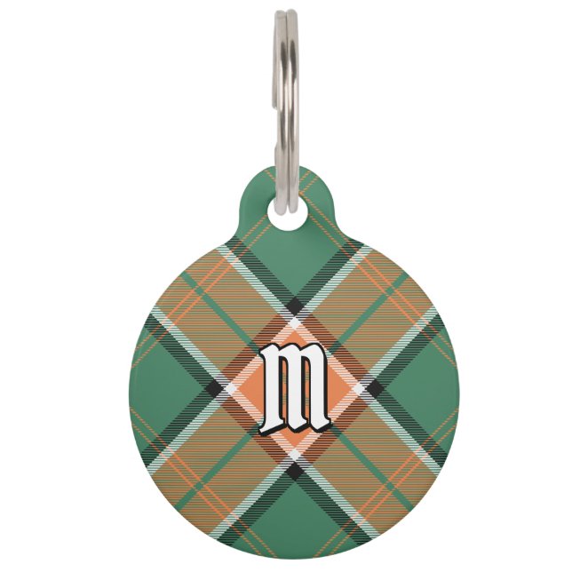 Clan Pollock Tartan Pet ID Tag (Front)