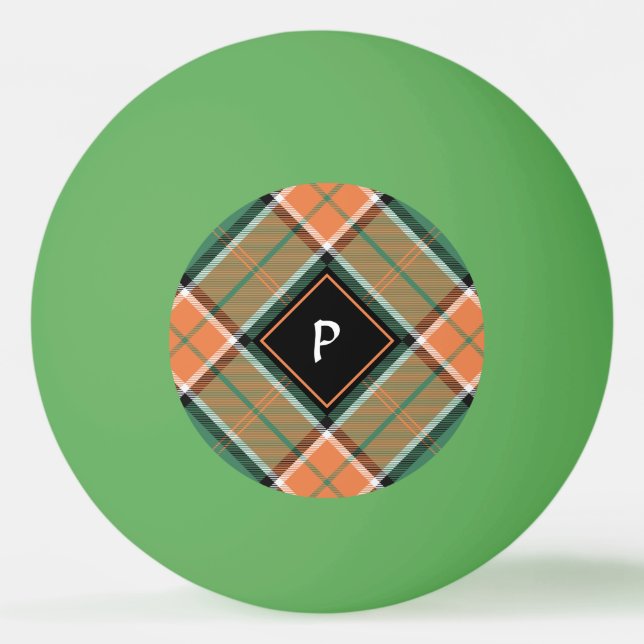 Clan Pollock Tartan Ping Pong Ball (Front)