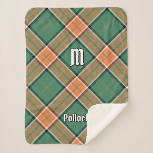 Clan Pollock Tartan Sherpa Blanket