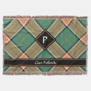 Clan Pollock Tartan Throw Blanket