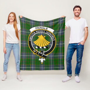 Clan Pringle Tartan Plaid Fleece Blanket