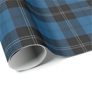 Clan Ramsay Blue Hunting Scottish Tartan Wrapping Paper