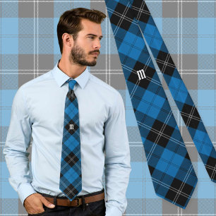 Clan Ramsay Blue Hunting Tartan Tie