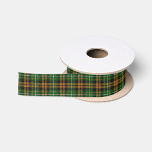Clan Ramsay Ramsey Classic Orange Hunting Tartan Satin Ribbon