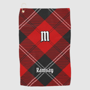 Clan Ramsay Red Tartan Golf Towel
