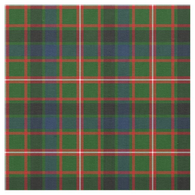 Clan Reid Tartan Fabric (Close Up)