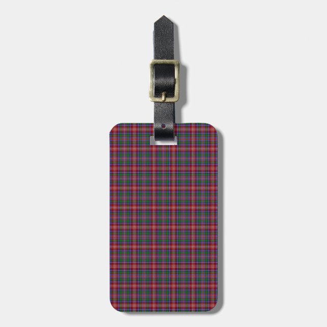 Clan Ritchie Tartan Luggage Tag (Front Vertical)