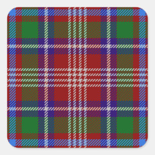 Clan Ritchie Tartan Square Sticker