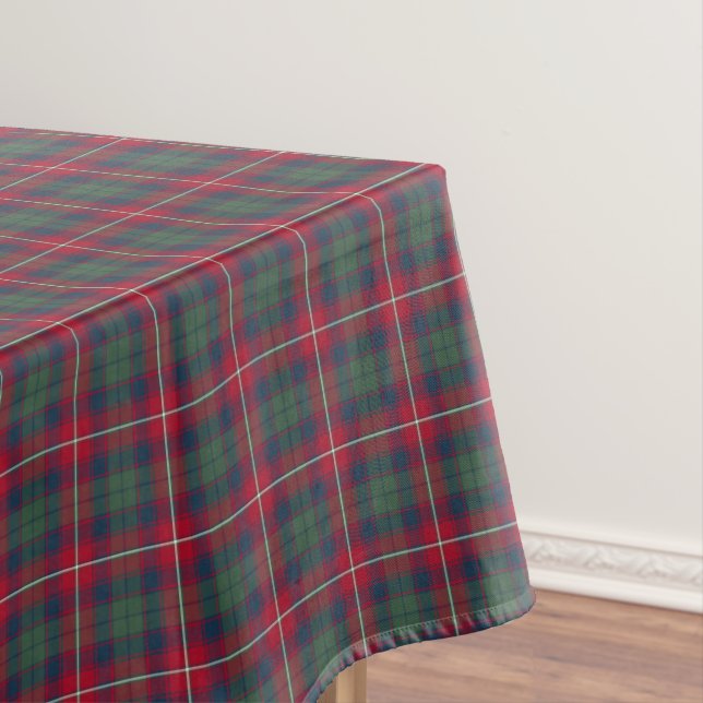 Clan Robertson Red, Green and Blue Scottish Tartan Tablecloth (In Situ)
