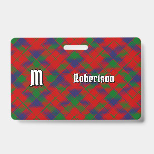 Clan Robertson Tartan ID Badge