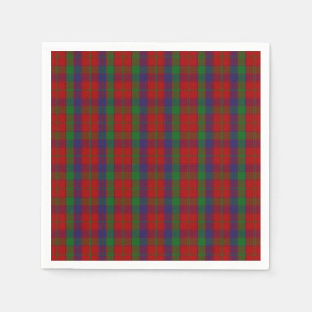 Clan Robertson Tartan Napkin (Front)
