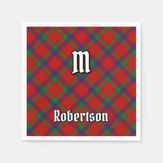 Clan Robertson Tartan Napkin (Front)