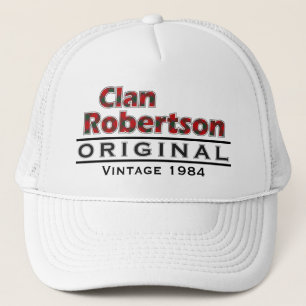 Clan Robertson Vintage Customise Your Birthyear Trucker Hat