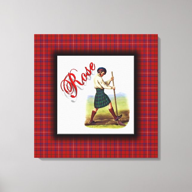 Clan Rose Scottish Dream Canvas Print (Front)