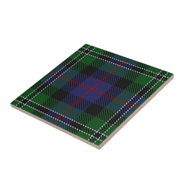 Clan Rose Scottish Expressions Hunting Tartan Tile (Side)