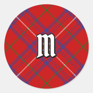 Clan Rose Tartan Classic Round Sticker