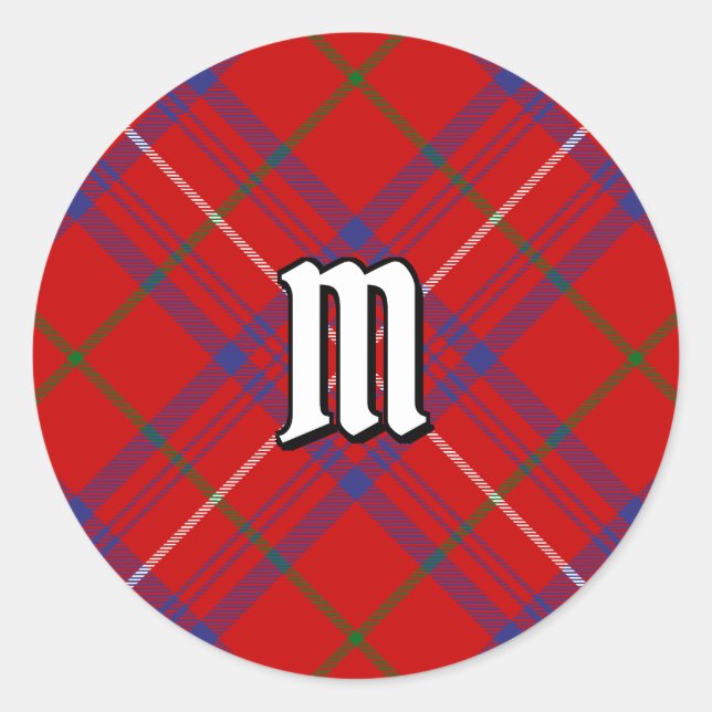 Clan Rose Tartan Classic Round Sticker (Front)