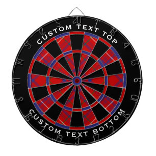 Clan Rose Tartan Dartboard