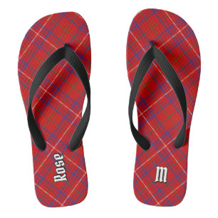 Clan Rose Tartan Flip Flops