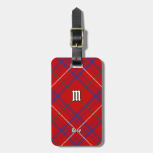 Clan Rose Tartan Luggage Tag