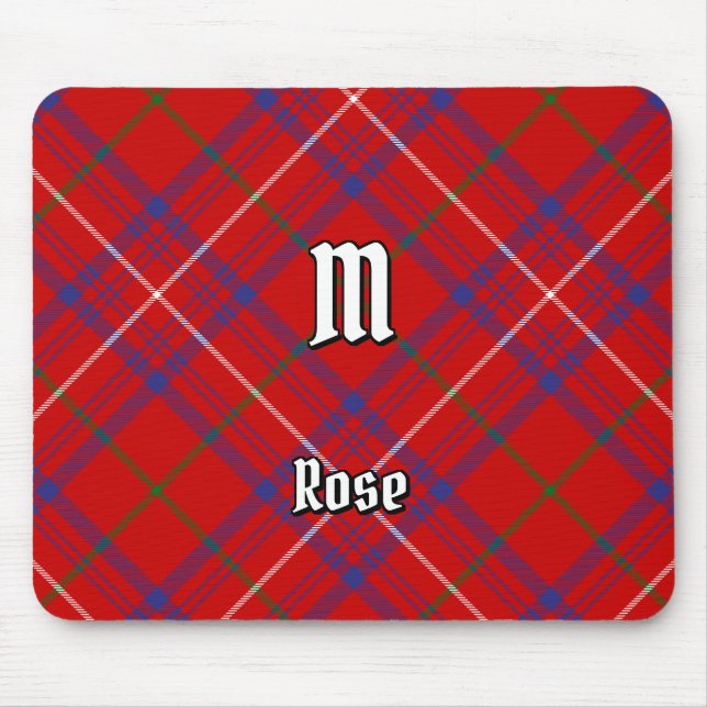 Clan Rose Tartan Mouse Mat (Front)