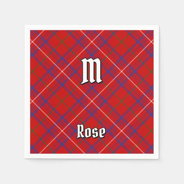 Clan Rose Tartan Napkin (Front)