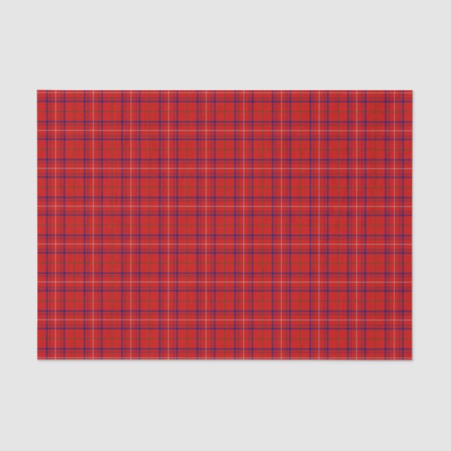 Clan Rose Tartan Plaid   Tissue Paper (Front)
