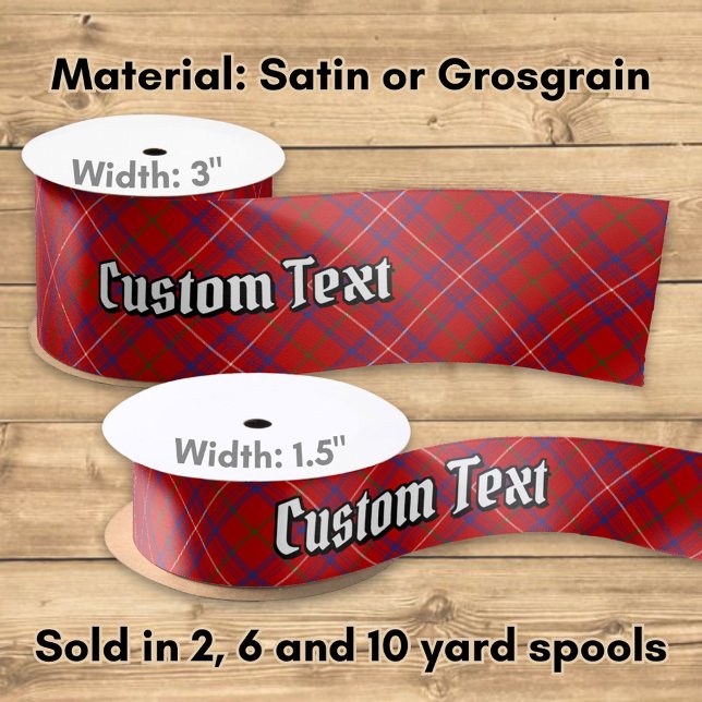 Clan Rose Tartan Satin Ribbon (Creator Uploaded)