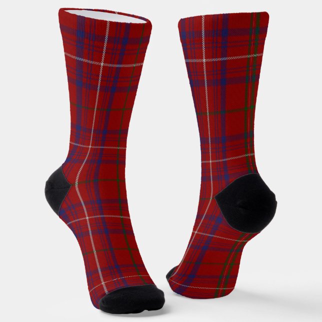 Clan Rose Tartan  Socks (Angled)