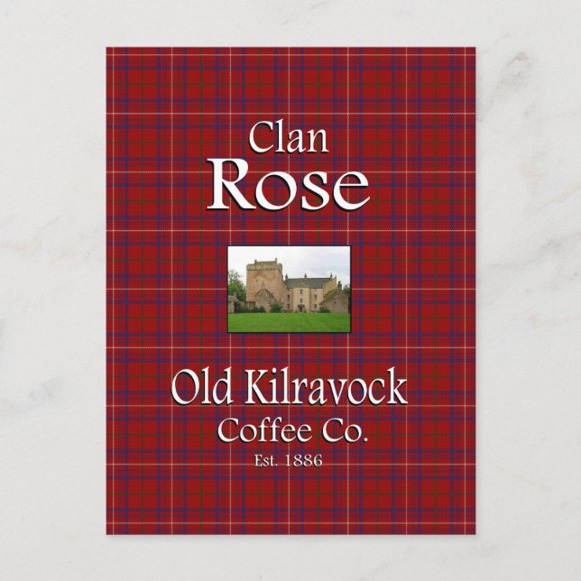 Clan Rose's Old Kilravock Coffee Co. Postcard (Front)