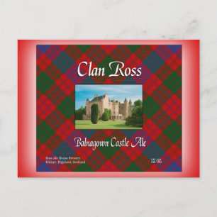 Clan Ross Balnagown Castle Ale Postcard