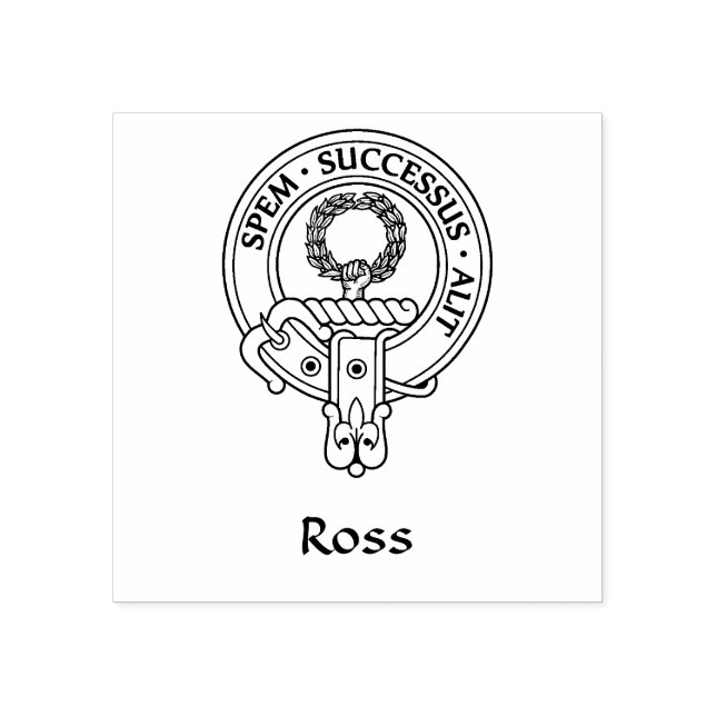 Clan Ross [Edit] Crest Rubber Stamp (Imprint)