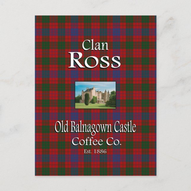 Clan Ross Old Balnagown Castle Coffee Co. Postcard (Front)