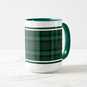 Clan Ross Tartan Green Scottish Plaid Mug