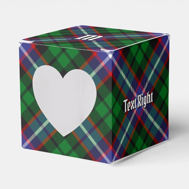 Clan Russell Tartan Favour Box (Front Side)
