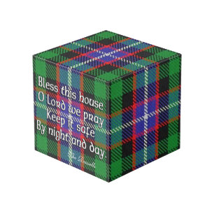 Clan Russell Tartan House Blessing Cube