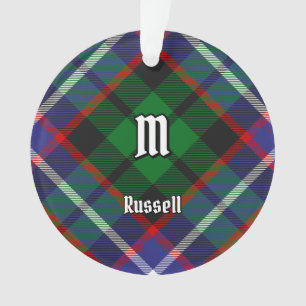 Clan Russell Tartan Ornament
