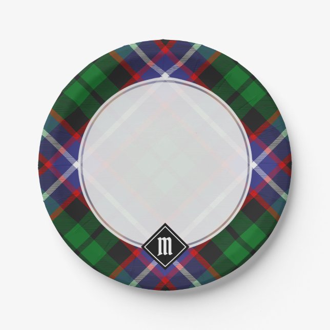 Clan Russell Tartan Paper Plate (Front)