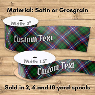 Clan Russell Tartan Satin Ribbon