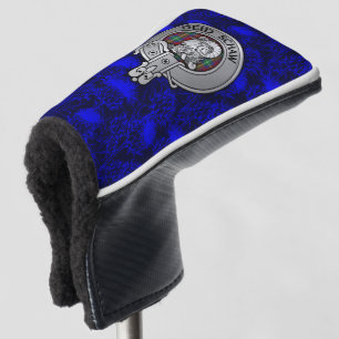 Clan Ruthven Crest & Tartan on Thistle Golf Head Cover