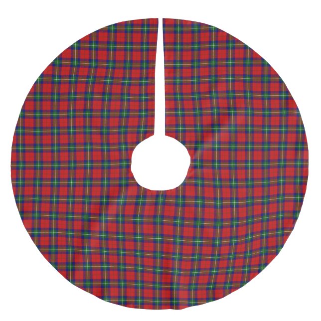 Clan Ruthven Tartan Brushed Polyester Tree Skirt (Front)