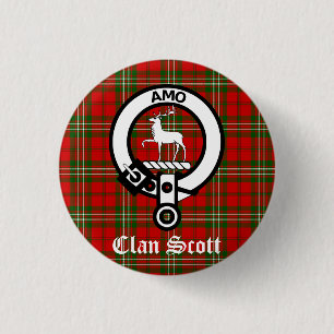 Clan Scott Crest Badge and Tartan