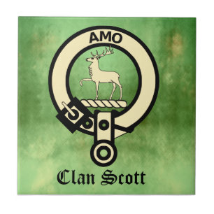 Clan Scott Crest Badge Tile