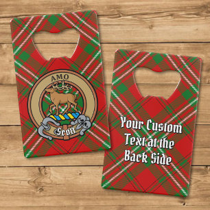 Clan Scott Crest over Red Tartan