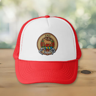 Clan Scott Crest over Red Tartan Trucker Hat