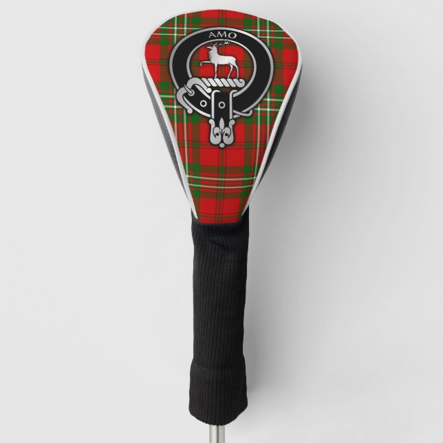Clan Scott Crest & Tartan Golf Head Cover (Front)