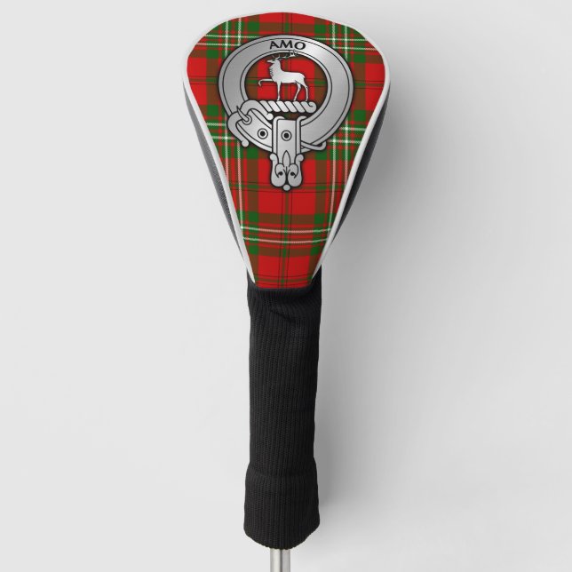 Clan Scott Crest & Tartan Golf Head Cover (Front)